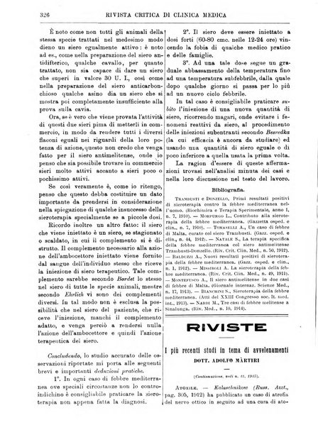 Rivista critica di clinica medica