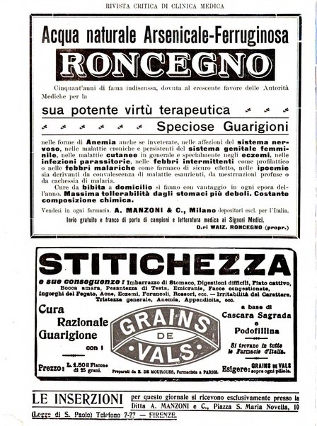 Rivista critica di clinica medica