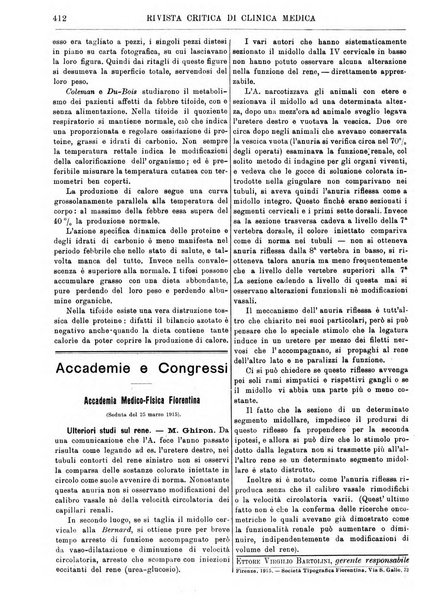 Rivista critica di clinica medica