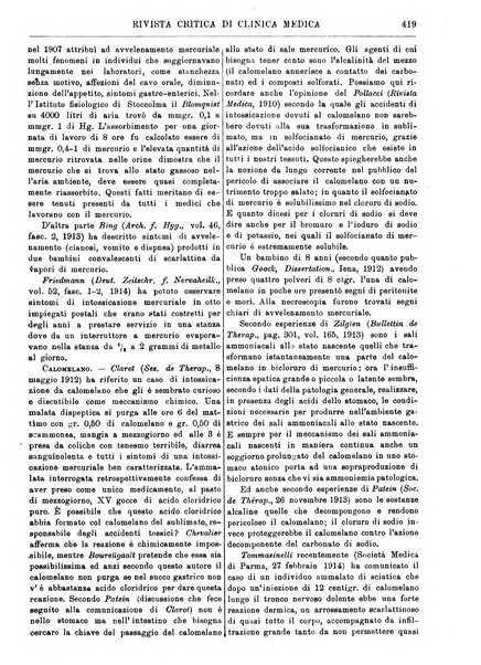 Rivista critica di clinica medica