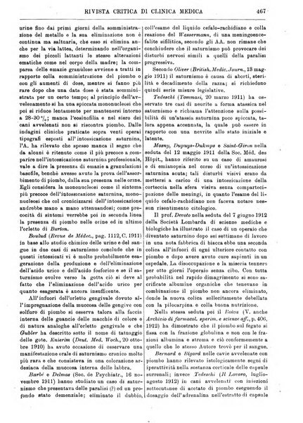 Rivista critica di clinica medica