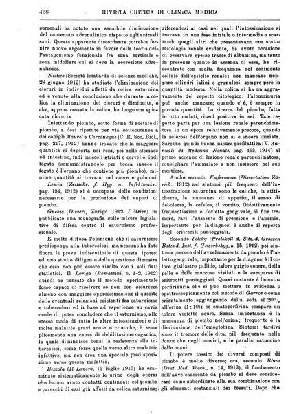 Rivista critica di clinica medica