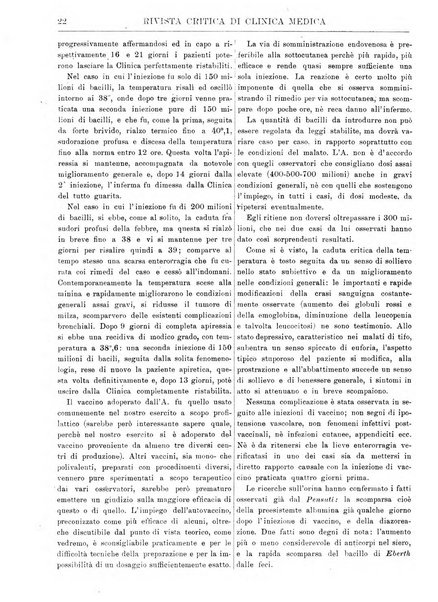 Rivista critica di clinica medica