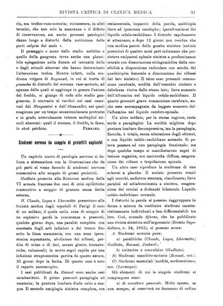 Rivista critica di clinica medica