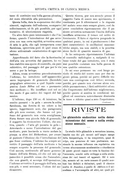 Rivista critica di clinica medica