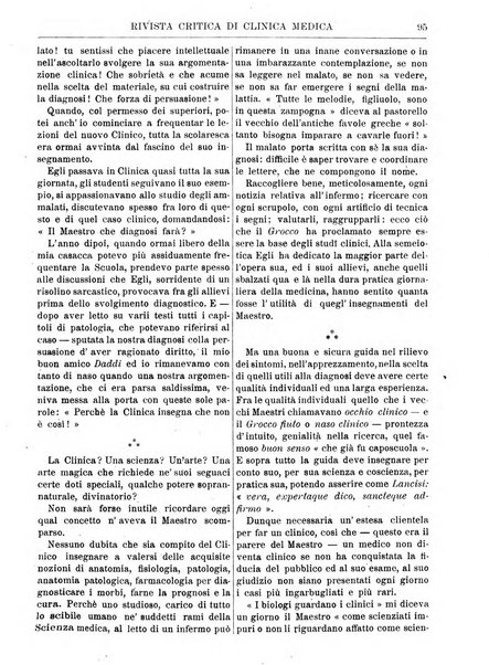 Rivista critica di clinica medica