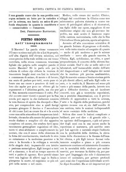 Rivista critica di clinica medica