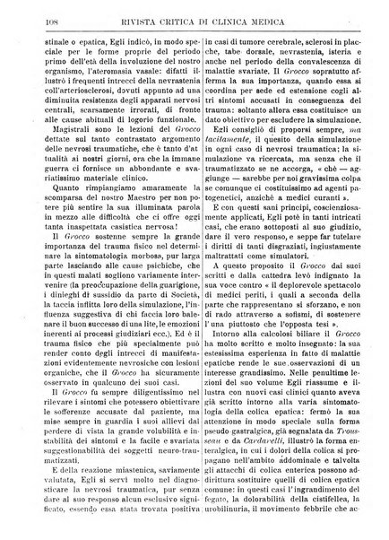 Rivista critica di clinica medica