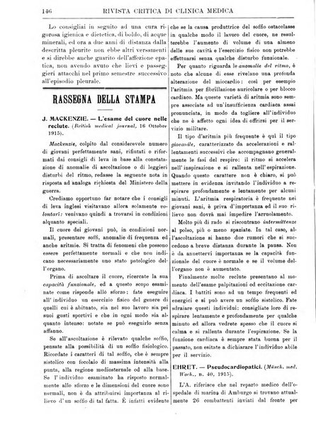 Rivista critica di clinica medica