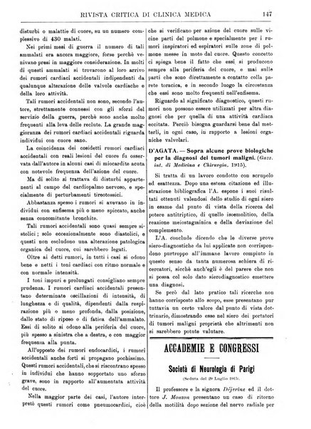 Rivista critica di clinica medica