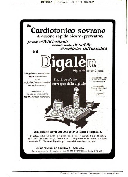 Rivista critica di clinica medica