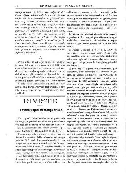 Rivista critica di clinica medica