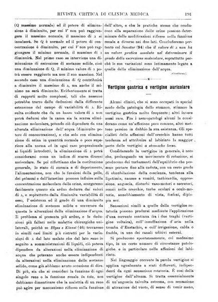 Rivista critica di clinica medica