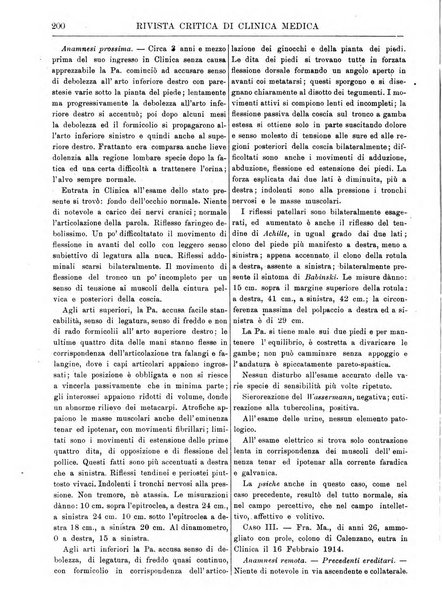 Rivista critica di clinica medica