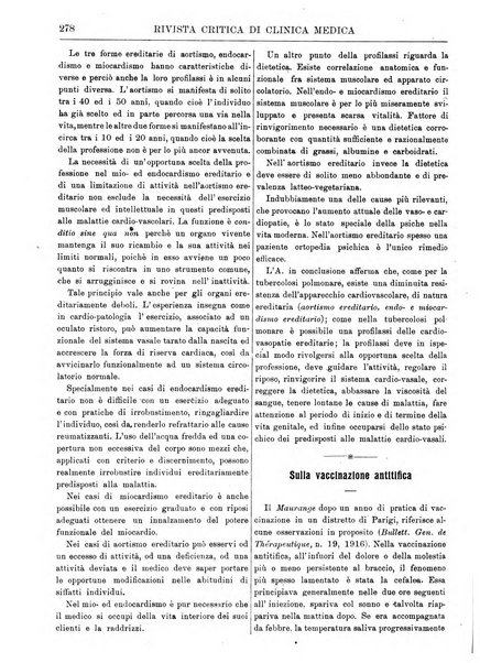 Rivista critica di clinica medica