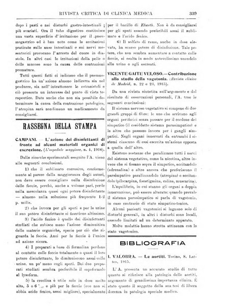 Rivista critica di clinica medica