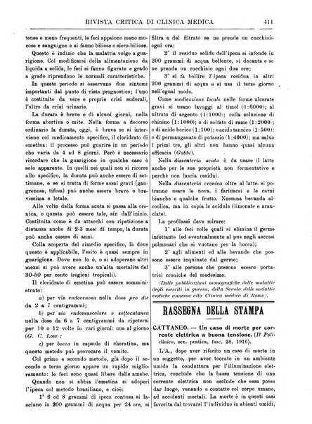 Rivista critica di clinica medica