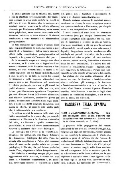 Rivista critica di clinica medica