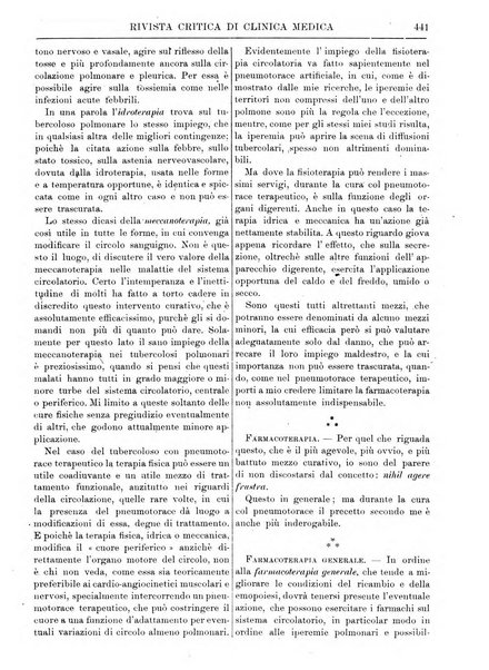 Rivista critica di clinica medica