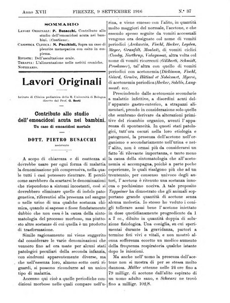 Rivista critica di clinica medica