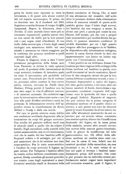 Rivista critica di clinica medica