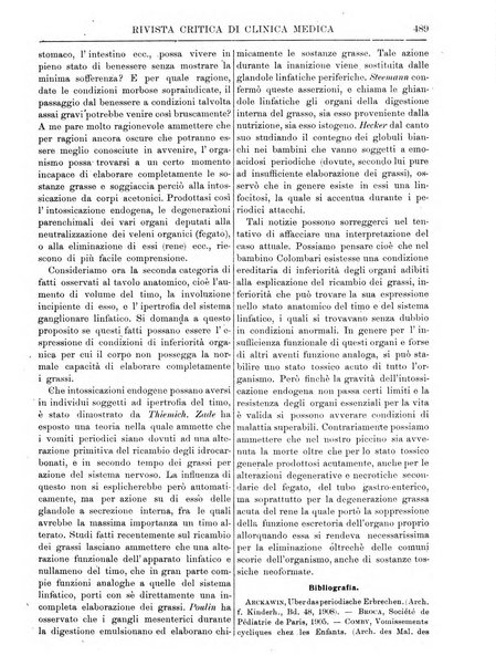 Rivista critica di clinica medica