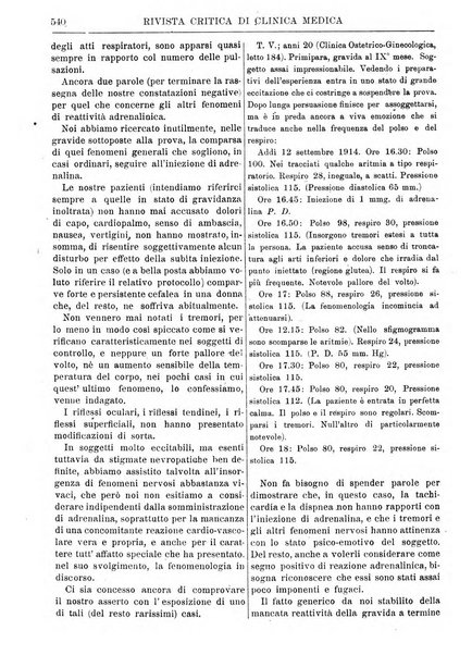 Rivista critica di clinica medica