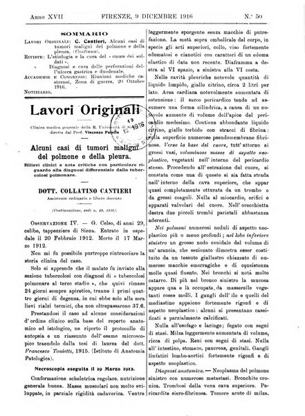 Rivista critica di clinica medica