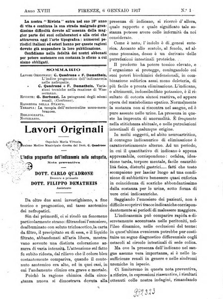 Rivista critica di clinica medica