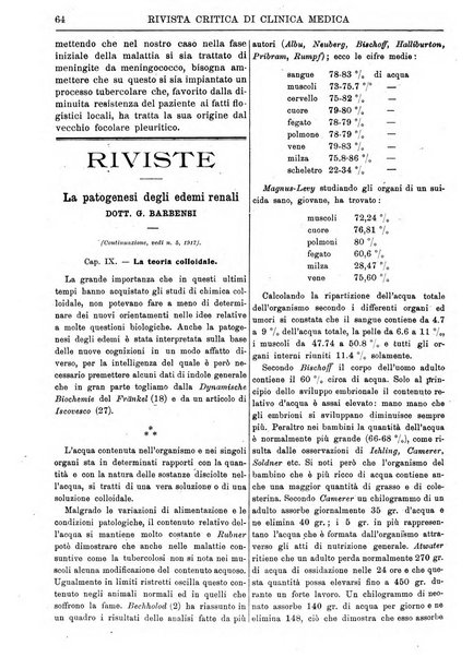 Rivista critica di clinica medica