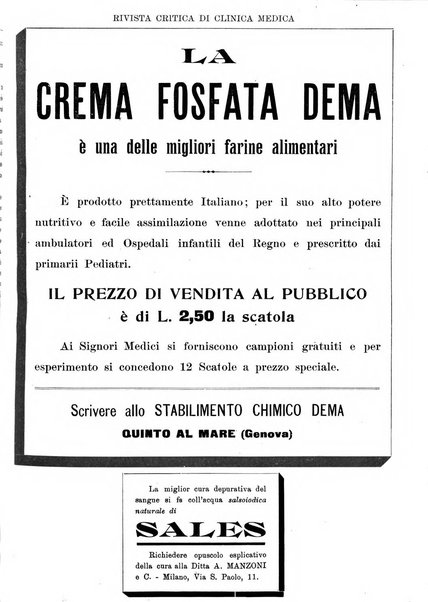 Rivista critica di clinica medica