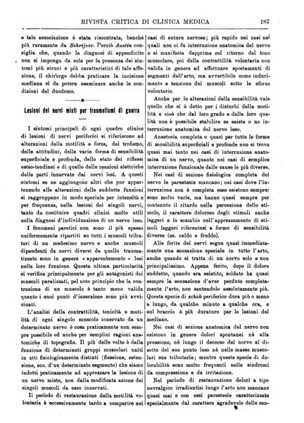 Rivista critica di clinica medica