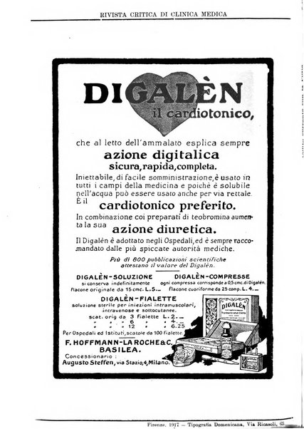 Rivista critica di clinica medica