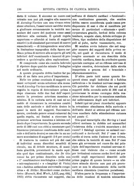 Rivista critica di clinica medica