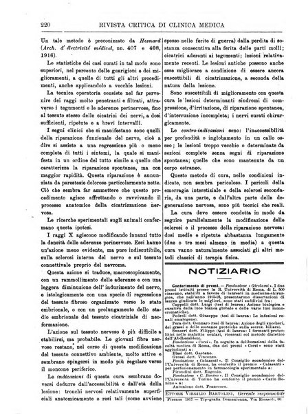 Rivista critica di clinica medica