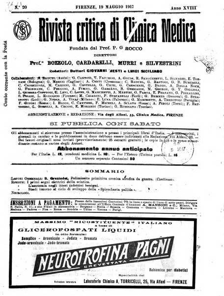 Rivista critica di clinica medica