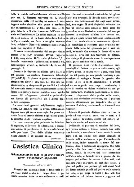 Rivista critica di clinica medica