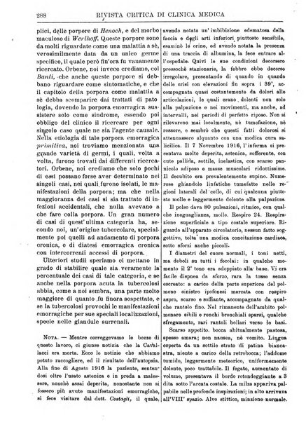 Rivista critica di clinica medica