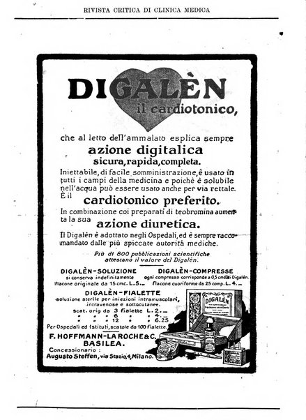 Rivista critica di clinica medica