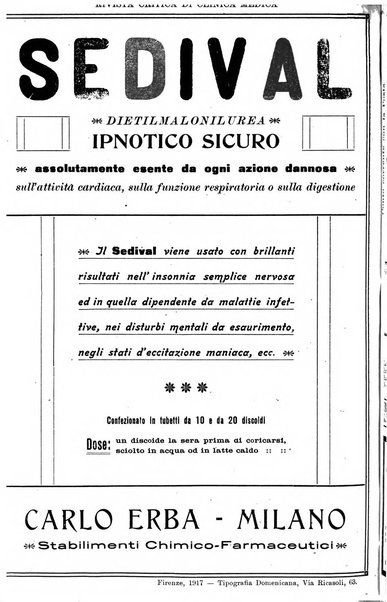 Rivista critica di clinica medica