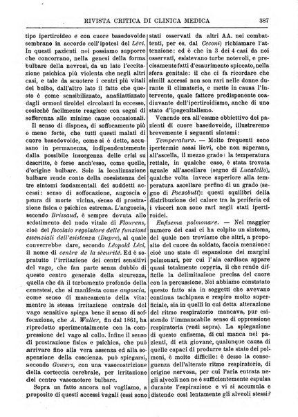 Rivista critica di clinica medica