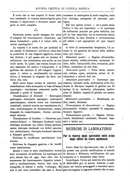 Rivista critica di clinica medica