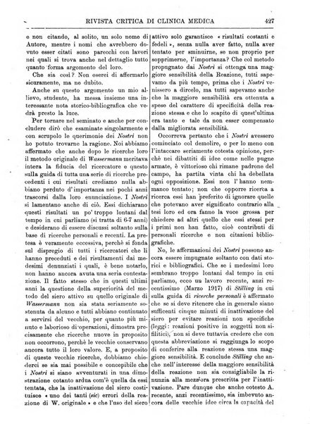 Rivista critica di clinica medica