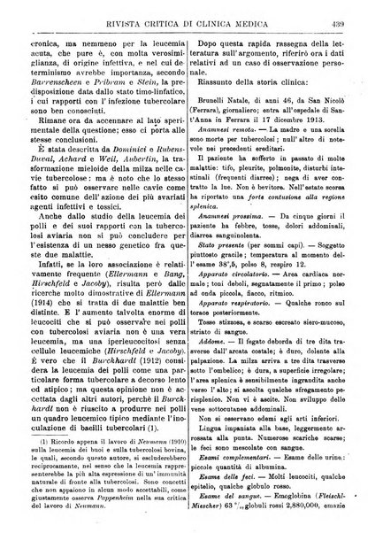 Rivista critica di clinica medica