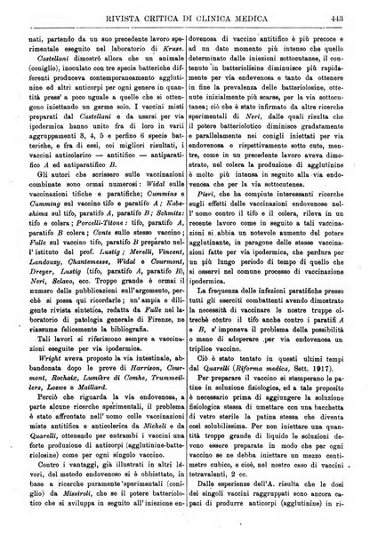 Rivista critica di clinica medica