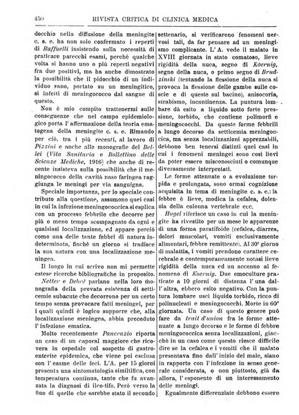 Rivista critica di clinica medica