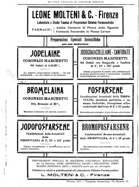 Rivista critica di clinica medica