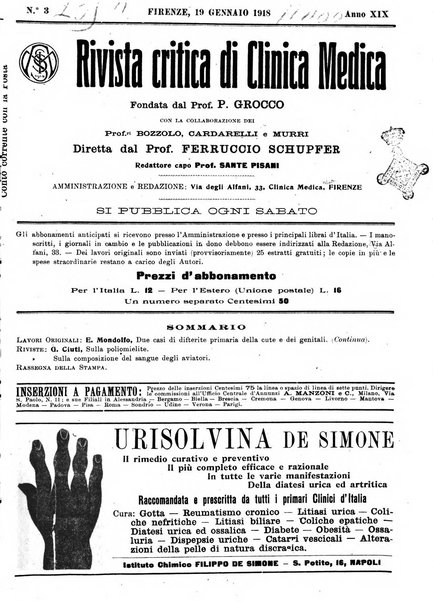 Rivista critica di clinica medica