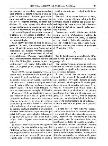 Rivista critica di clinica medica