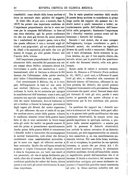 Rivista critica di clinica medica